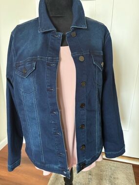 DG2 by Diane Gilman Dark Blue Jean Jacket